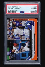 2025 Topps Now Shohei Ohtani Orange Foil #884 PSA 10 Dodgers NLCS /25 POP 1!!