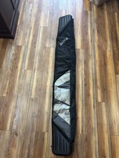 Padded Ski Bag, ABS Hard Shell Ends Ski Travel Bags, Ski Case with Pockets 