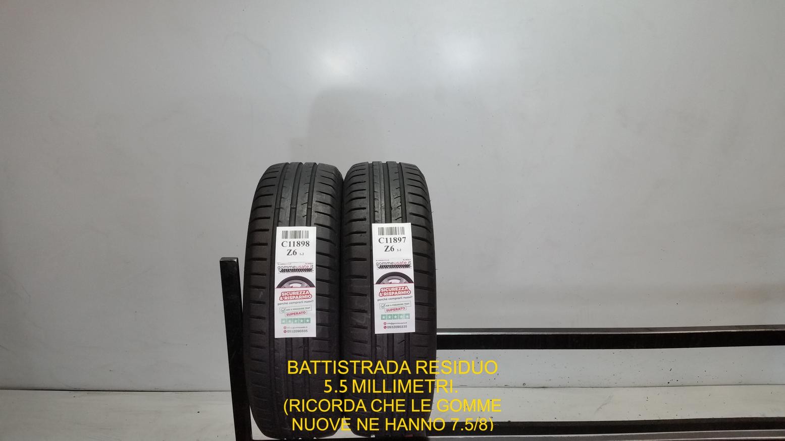 GOMME USATE 165/65R15 81H DUNLOP SPORT BLURESPONSE PNEUMATICI USATI C11898