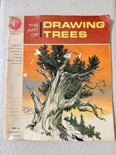 1966 The Art of Drawing Trees Grumbacher Library Vintage Art Book B-370