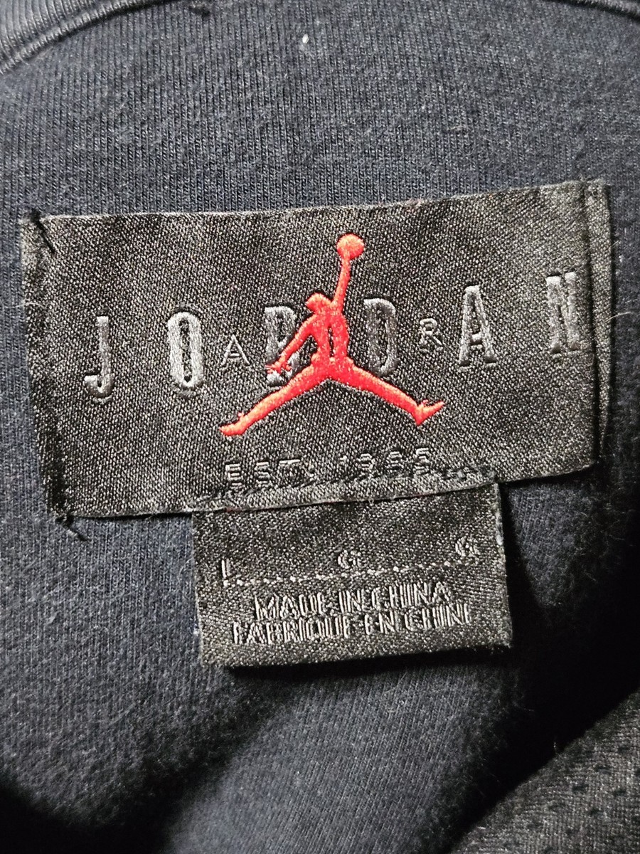 NIKE AIR JORDAN VI 6 RETRO LEGACY FLEECE HOODIE SWEATSHIRT BLACK INFRARED L View 5