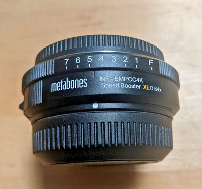 Metabones Speedbooster Nikon G to BMPCC4K XL 0.64x