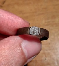 Raro ANELLO ANTICO VOTIVO-MADONNA LAURETANA-1800 XIX secolo-no Medaglia Votiva