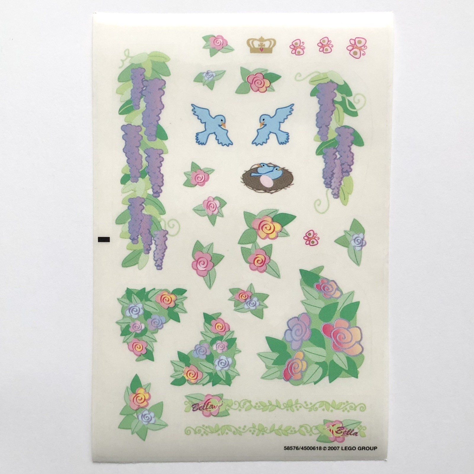 LEGO STICKER SHEET 7582 Belville Royal Summer Palace Decals Stickers
