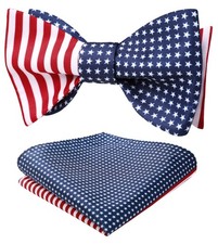 Bow Ties for Men Check Plaid Self Tie Bow Tie Pocket Square Handkerchief Set