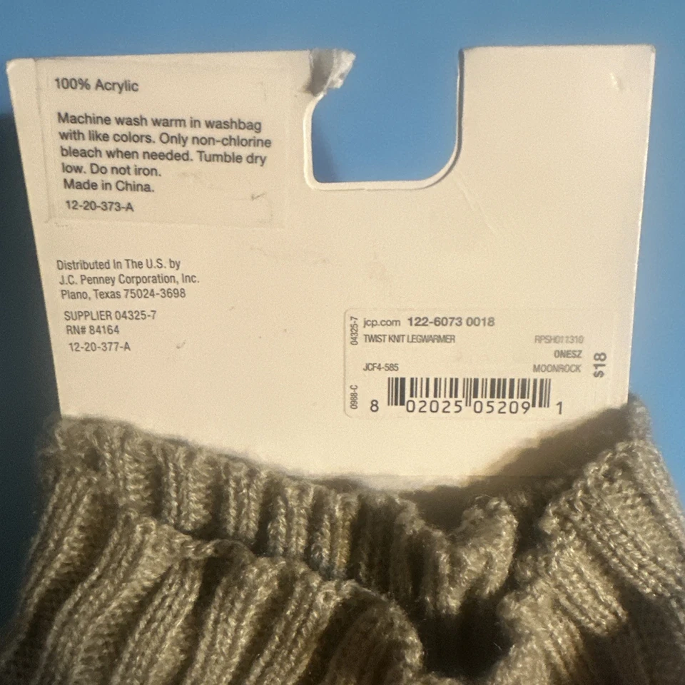 NWT Classics MIXIT Leg Warmers - Moonrock - One Size Fit all - Image 4 of 4