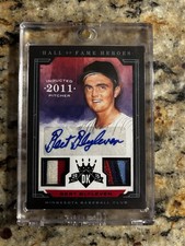 2015 Panini Diamond Kings Bert Blyleven Patch Auto 1/1 HOF