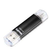 Hama 124001 Laeta Twin OTG USB 3.0 Flash Drive black 128 GB