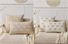 Pillow Cover BEES Embroidered Quality 2 Sizes 2 Color Choices