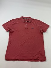 Rodd Gunn Polo Shirt Mens Large Red Sports Fit 100 Cotton Casual Top