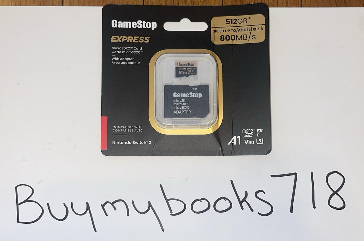 Nintendo Switch 2 GameStop 512GB Express Micro SD Card - BRAND NEW