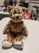 TY LEOPOLD the BEAR BEANIE BABY - (RAINFOREST CAFE EXCL) - MINT with MINT TAGS
