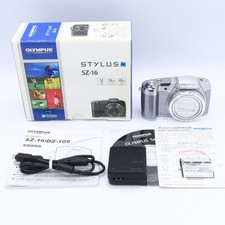 OLYMPUS STYLUS SZ-16 Digital Camera 16MP 24x Zoom Silver Excellent Condition