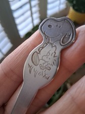 Vintage PEANUTS SNOOPY Child's Spoon by Danara 1958/1965 Stainless WOODSTOCK