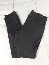 Theory Pants Mens 33x32 Black Raffi Slim Fit Tech Performance Stretch Dress 