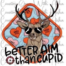 Sublimation Print Deer Cupid Valentines Day Ready Press Paper Ink Heat Transfer