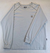 Carhartt Fr Force Gray Beige Long Sleeve Blue T Shirt CAT2 Relaxed Fit XL