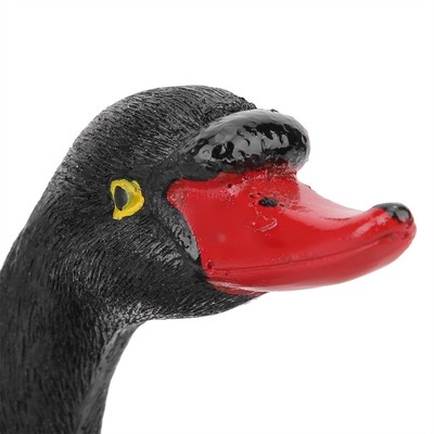 Outdoor Cute Floating Simulation Black Swan Ornament For Garden Courtyard Decora