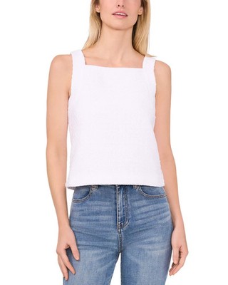 CeCe Tweed Square Neck Top MSRP $89