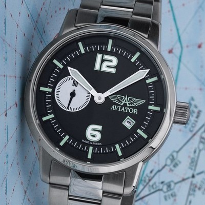 Aviator Pilot Watch Poljot 3105 Mechanical Hand-Wound Russia 3105/1735715