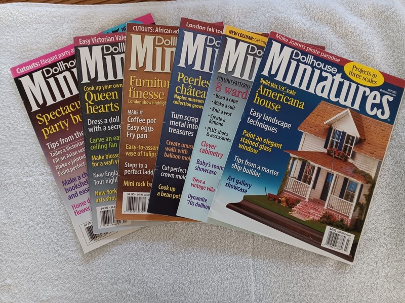 Dollhouse Miniatures Magazines ~ Lot of 6 Magazines ~ 2003