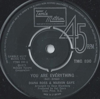 Diana Ross & Marvin Gaye - You Are Everything - (TMG 890)- (7'', Single)
