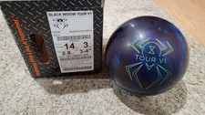 Hammer Black Widow Tour V1 Bowling Ball 1st Quality  14 Pounds  3-4" Pin