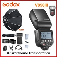 US Godox V850III Flash Camera Flash Speedlight with 90cm speedlite softbox KIT