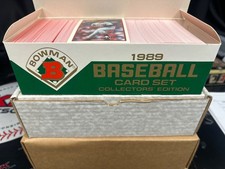 1989 Bowman Tiffany Baseball Card Set Missing 36 Cards No Ken Griffey Jr Box