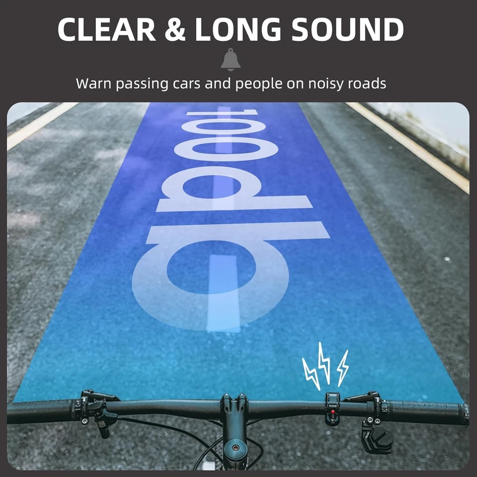 ROCKBROS Bike Bell,Hidden Bicycle Bell with Loud Sound for 22.2-31.8mm Handlebar - Image 3 of 4