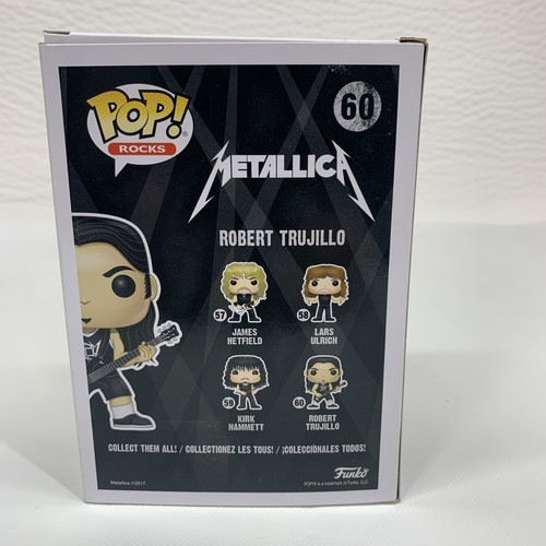 Funko Pop Robert Trujillo #60 METALLICA Sammelfigur Pop! Steine - Bild 3 von 7