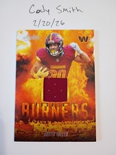 Austin Ekeler 2025 Absolute Football Burners Jersey Relic Patch #ABU-AEK