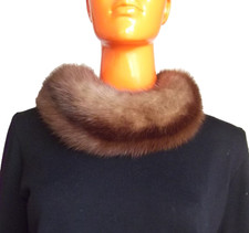 Scaldacollo Vintage Pelliccia Fur Real ZIBELLINO Kragen Sharf ho MaxMara Herno