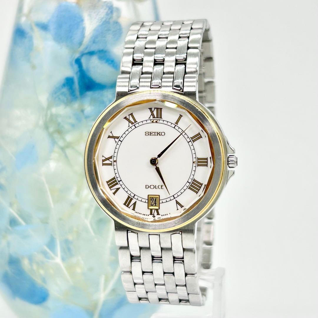 Display Mens Seiko Dolce Analog Style Wristwatch Vintage Classic Quartz - vintagewatches.pk