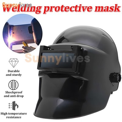 Welding Helmet Flip Up Dual Lens Headgear Grinding Face Shield Anti-Spatter