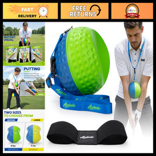 Golf Swing Trainer Aid with Arm Band - Impact Precision Ball for Consistent Swin