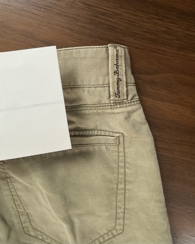 Tommy Bahama Tencel Blend Khaki Pants Mens Size 33x32 Beige Casual Relaxed Fit - Picture 2 of 17