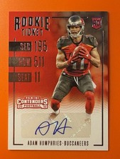 2016 Contenders Adam Humphries RC Rookie Ticket Auto #265 Buccaneers 🔥🔥