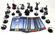 Star Wars Miniatures: 2004 Lot of 21 Miniatures with 23 Cards