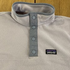 Patagonia Youth 1/4 Snap Fleece Unisex 10/M Gray Long Sleeve