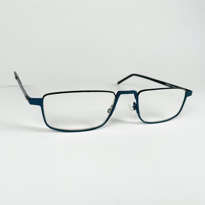 MOREL Brille MATT BLAU RECHTECKIG Brillengestell MOD: HUBBLE 2 NB08