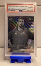 2022-23 Topps Chrome FCB RONALDO Black & White Wave Refractor PSA10