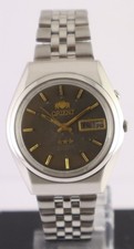 Orient Men Automatic 21 Jew Gray Dial With D/...