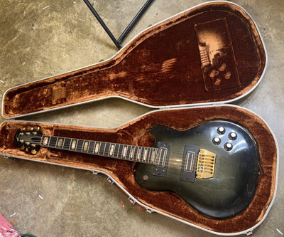 1980 Ovation UKII 1291 Black Burst Electric Guitar w/ Hard Case Working