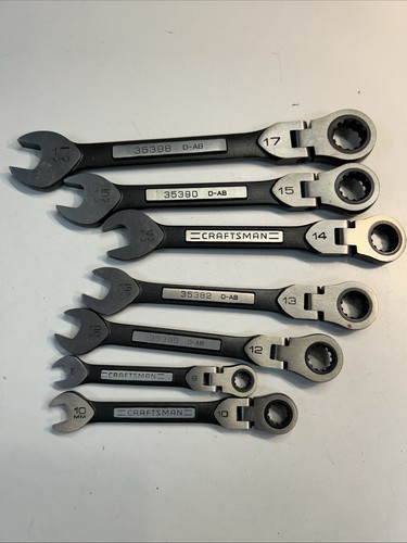 Craftsman 353 D-AB Ratcheting Combo Wrench Set Of 7