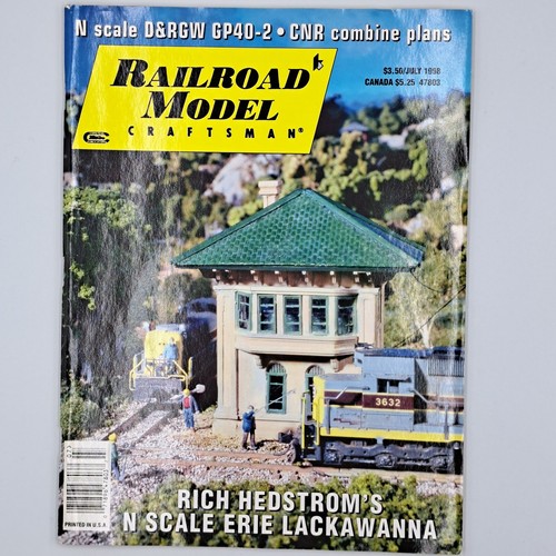 Railroad Model Craftsman July 1998 Magazine N Scale D&RGW GP40-2
