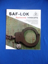 SAF LOK high security AUSTRALIAN police jail prison handcuffs leg irons brochure