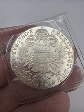 Austria Maria Theresa 1780 Silver 0.833 Thaler Coin, 28.10g