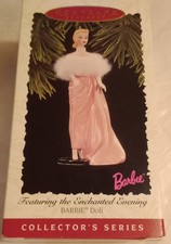 Hallmark Keepsake Enchanted Evening Barbie 1996 Christmas Ornament 3 in Series