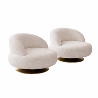 Wohnzimmer Set Modern Weiß Designer-BergèRe Komfortabel Stoff